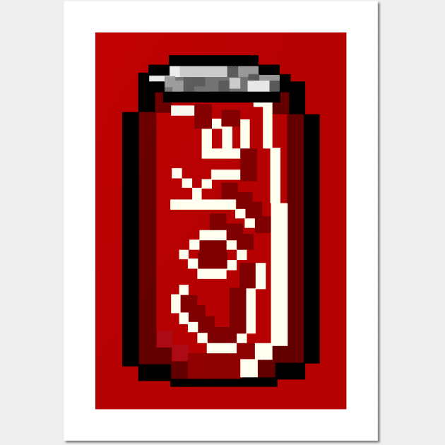 Coke pixelart Wall Art by nurkaymazdesing